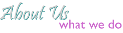 About Us: what we do